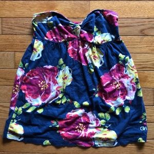 Floral tube top